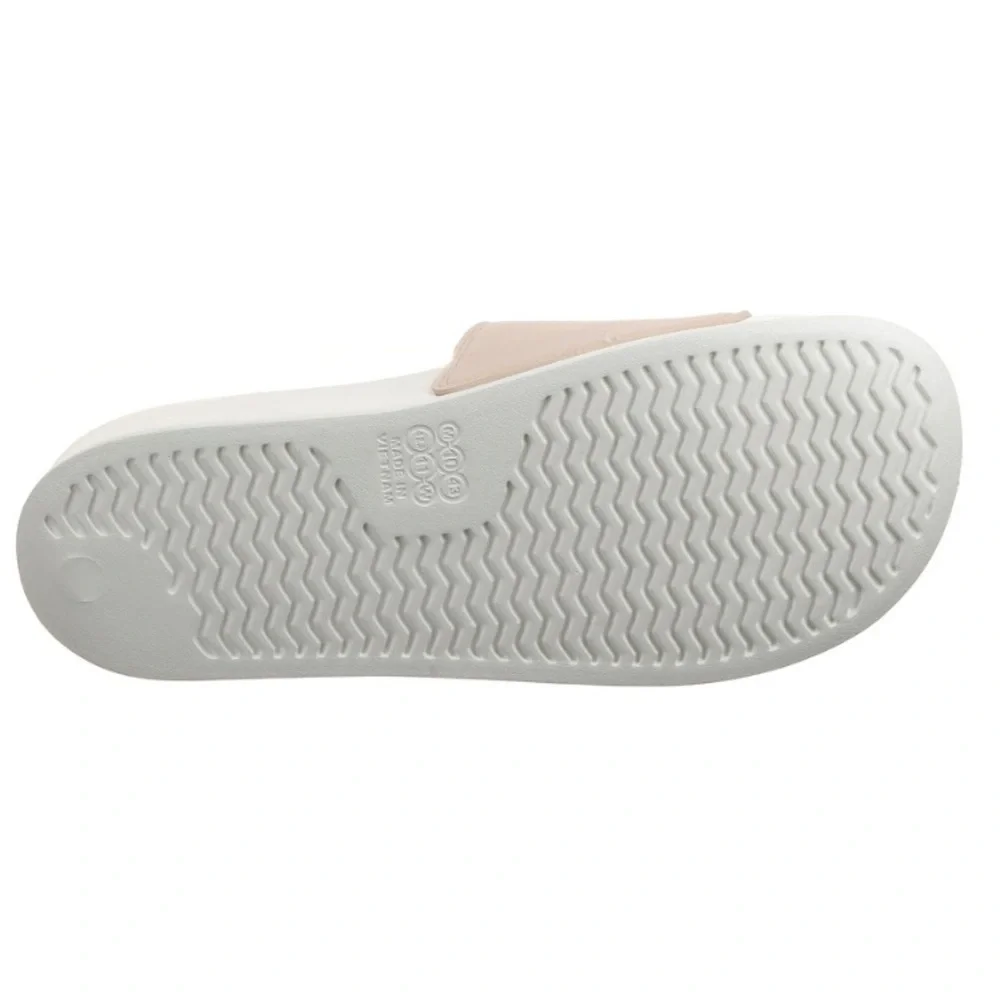REEBOK Fulgere Slide Sandal Chalk Soft Ecru Black Logo Mens 11 Womens 12 NWT